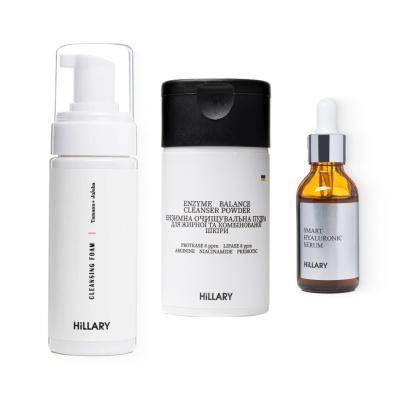 Набір Ензимне очищення та зволоження для шкіри жирного типу + Пінка