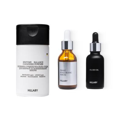 Набір Ензимне очищення та зволоження для жирної та комбінованої шкіри + Олійний флюїд