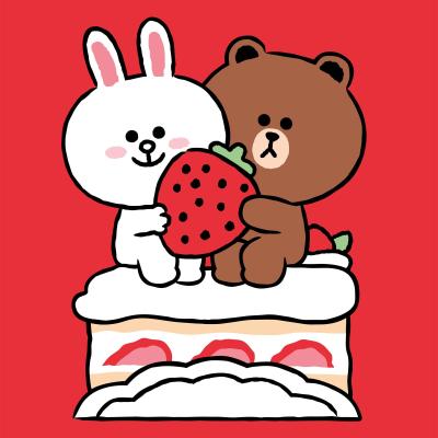 ​Картина за номерами Santi Лайн Френдс Коні, Браун та полуничний тортик 25 х 25 см (955035)