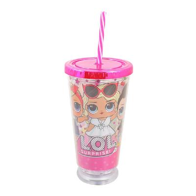 Тамблер-склянка YES LOL Juicy з підсвіткою 490мл з трубочкою (707037)