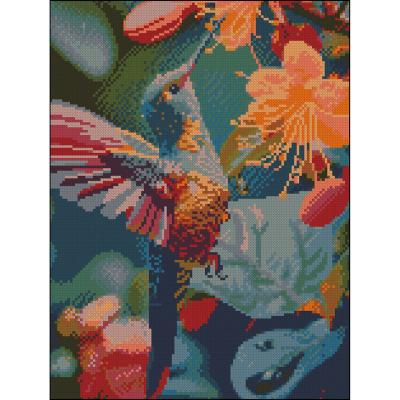 Алмазна картина Strateg Яскрава пташка 30 х 40 см (FZ3040-03)