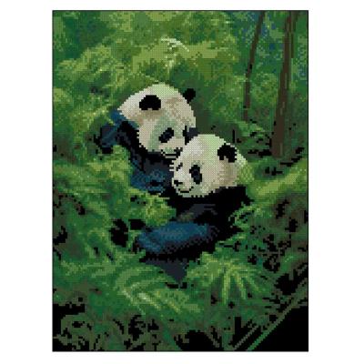 Алмазна картина Strateg Панди в лісі (4823113898540)