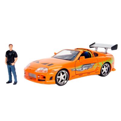 ​Автомодель Jada Форсаж Тойота Супра 1995 з фігуркою Брайана помаранчева (9330738314R00)