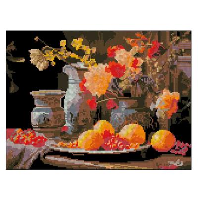 Алмазна картина Strateg Натюрморт із квітами (4823113898489)