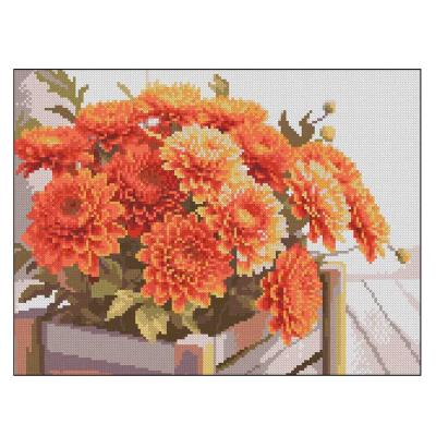 Алмазна картина Strateg Горщик хризантем (4823113898236)