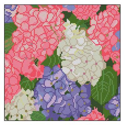 Алмазна картина Strateg Яскраві гортензії (4823113898687)