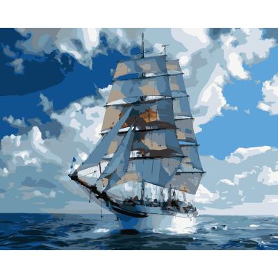 Картина за номерами Strateg Під вітрилами 40 х 50 (VG037)