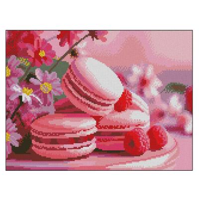 Алмазна картина Strateg Макарони з малиною (4823113898274)