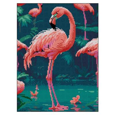 Алмазна картина Strateg Рожевий фламінго (4823113898496)