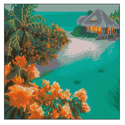 Алмазна мозаїка Strateg Будинок на острові (4823113898991)