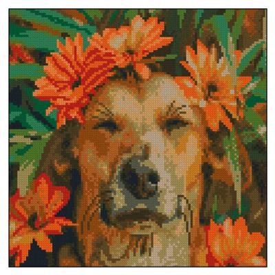 Алмазна мозаїка Strateg Щасливий пес (4823113899059)