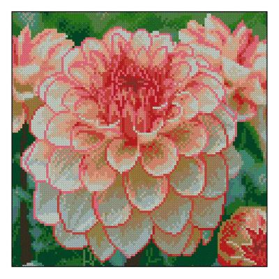 Алмазна мозаїка Strateg Яскрава жоржина (4823113899066)