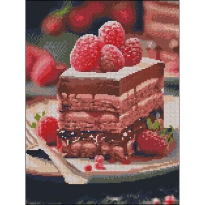 Алмазна картина Strateg Шоколадний десерт 30 х 40 см (FZ3040-23)