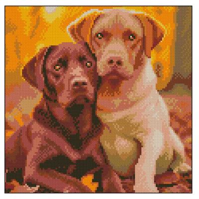 Алмазна картина Strateg Лабрадори (4823113897840)