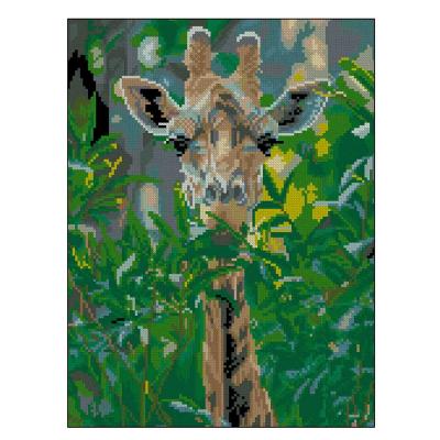 Алмазна картина Strateg Жирафа в джунглях (4823113898465)