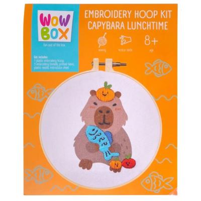 Набір для творчості Wow Box Вчимося вишивати Капібара на ланчі (WOW0271)