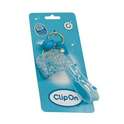 Брелок Clip On Сяючий куб блакитний (SV22168/4)