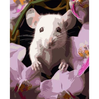 Картина за номерами Strateg Мишка в саду 40 х 50 (VG036)