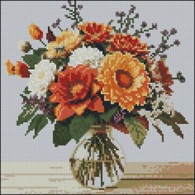 Алмазна картина Strateg Осінній букет 30 х 30 см (FZ3030-20)