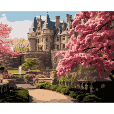 Картина за номерами Strateg Сад біля замку 40 х 50 (VG034)