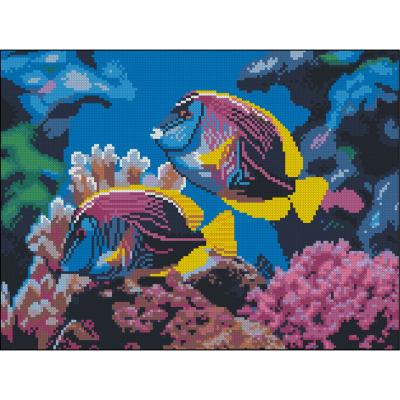 Алмазна картина Strateg Коралові рибки 30 х 40 см (FZ3040-18)
