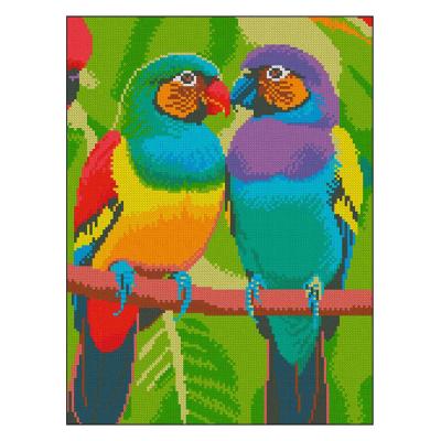 Алмазна картина Strateg Пара птахів (4823113898243)