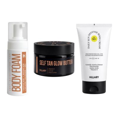 Комплекс для рівного тону шкіри та безпечної засмаги тіла Hillary Even Skin Tone & Safe Tan Body Complex