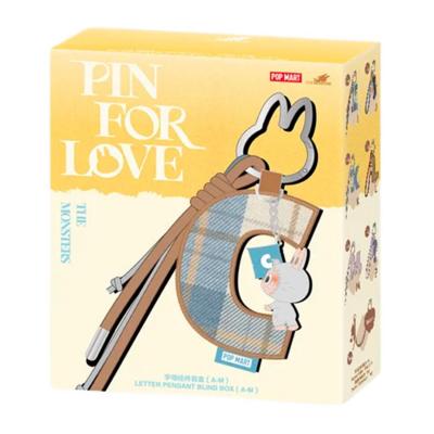 Колекційний брелок-сюрприз Pop Mart The Monsters Pin for Love Letter A-M (MPFL-02)