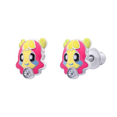 Сережки UmaUmi Zodiac Леді Овен з емаллю та фіанітами (2210000031760)