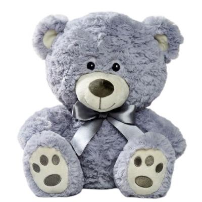 М'яка іграшка Nicotoy Ведмежа з бантиком сіре 25 см (5810188/1)