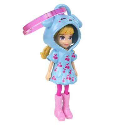 Мінілялька-брелок Polly Pocket у худі Ніжно-блакитна (JMN38/5)