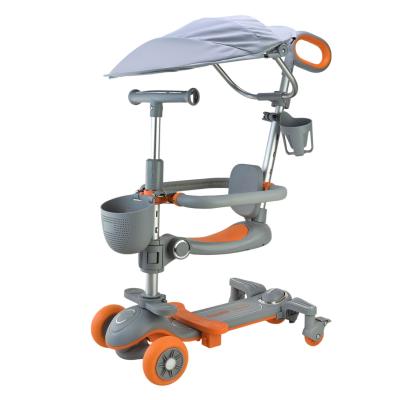 Самокат Extreme motion дитячий 2 в 1 сірий (SC822/1)