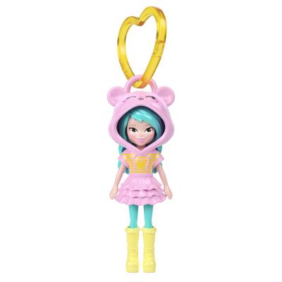 Мінілялька-брелок Polly Pocket у худі Ніжно-рожева (JMN38/6)