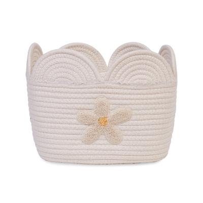 Кошик для зберігання Childhome Flower білий (CCBAFL20)