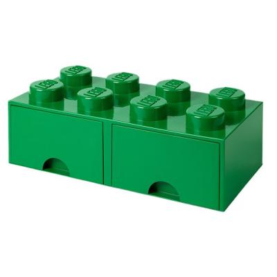 Висувний ящик для зберігання LEGO Lifestyle Цеглинка 8 зелений (40061734)