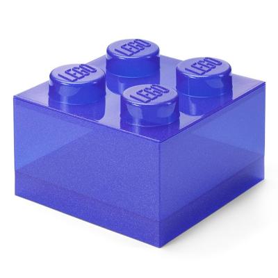 Коробка для зберігання LEGO Lifestyle Цеглинка 4 фіолетовий з блискітками (40090800)