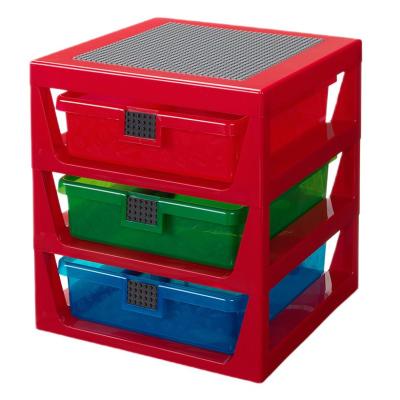 Стелаж з трьома ящиками LEGO Lifestyle червоний (40950001)