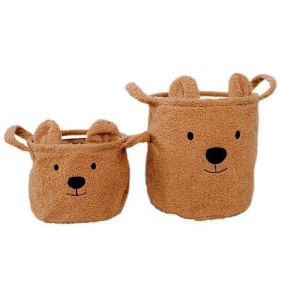 Набір кошиків для зберігання Childhome Teddy коричневий (CCBTBSET)