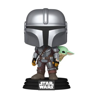 Фігурка Funko Pop Star wars Мандалорець з Ґроґу на спині (90443)