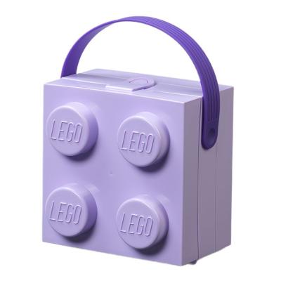 Бокс для зберігання з ручкою LEGO Lifestyle Цеглинка лавандовий (40240004)