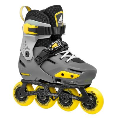 Роликові ковзани Rollerblade Apex вугільно-жовті розмір 33-36 (8059791068531)