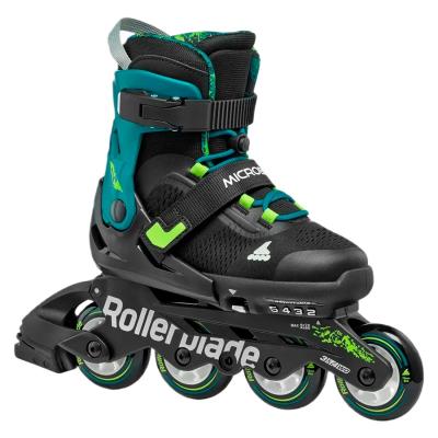 Роликові ковзани Rollerblade Microblade XT чорно-бензиновий зелений розмір 28-32 (8059791073177)